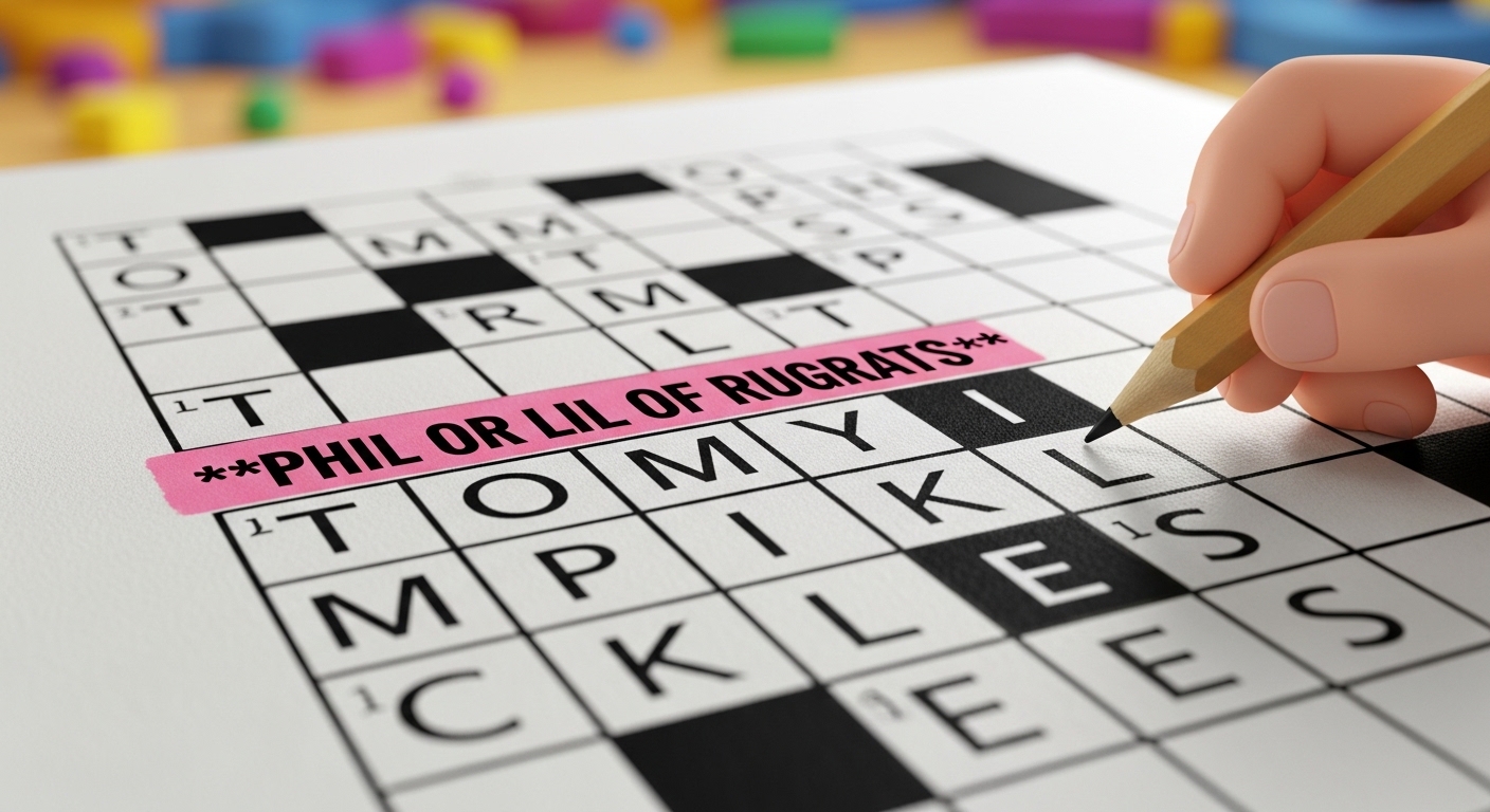 phil or lil of rugrats crossword